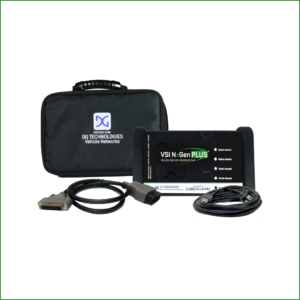DG Technologies VSI NxGen PLUS Kit featuring the rugged DPA XL heavy-duty diagnostic scan tool adapter, cables, and validation software.